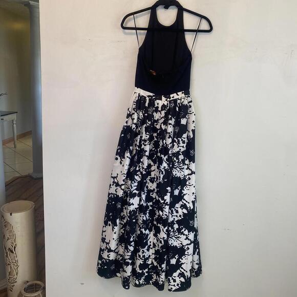 AIDAN BY AIDAN MATTOX black and white formal maxi dress - Picture 6 of 7